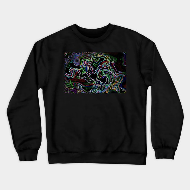 Neon Noodles Crewneck Sweatshirt by NovaOven